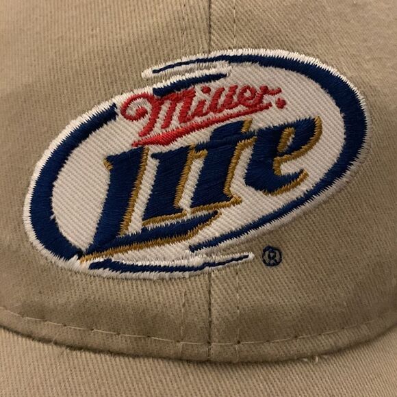 Miller Lite Beer Khaki women’s Baseball hat Cap‎ - Picture 2 of 5